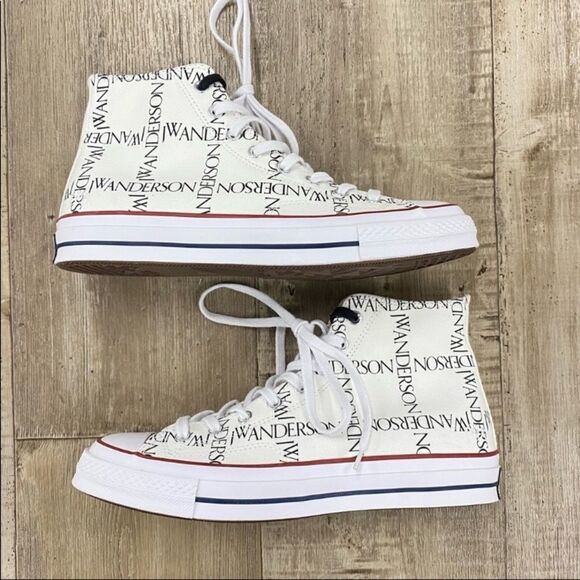 CONVERSE X JW Anderson Logo High-Top Sneakers - Picture 4 of 7
